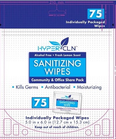 Hypercln Sanitary Wipes 75 (Falcon 75 July 2020 (3))